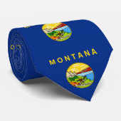 Tie with Flag of Montana, U.S.A. ネクタイ (ロール)