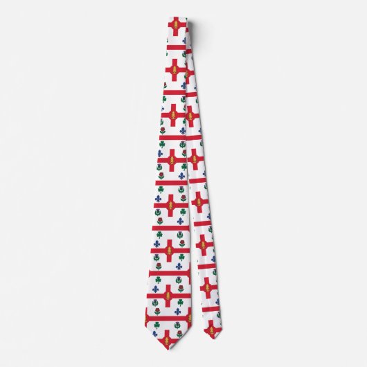 Tie with Flag of Montreal, Canada ネクタイ (正面)