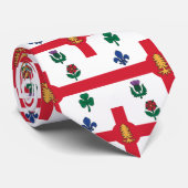 Tie with Flag of Montreal, Canada ネクタイ (ロール)