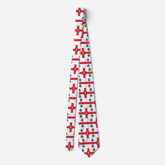 Tie with Flag of Montreal, Canada ネクタイ (裏面)
