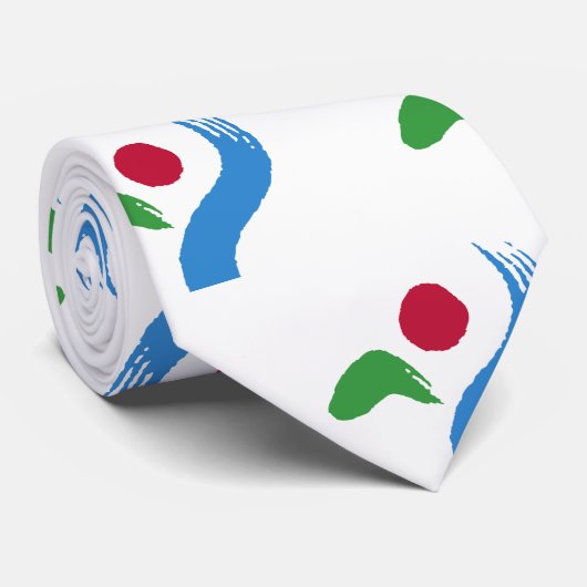 Tie with Flag of Seoul, South Korea ネクタイ (ロール)