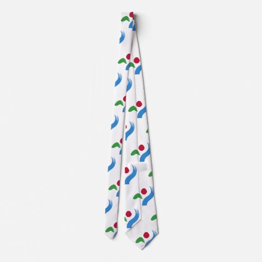 Tie with Flag of Seoul, South Korea ネクタイ (裏面)