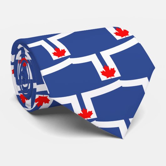 Tie with Flag of Toronto, Ontario ネクタイ (ロール)