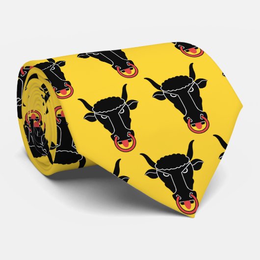 Tie with Flag of Uri Canton, Switzerland ネクタイ (ロール)