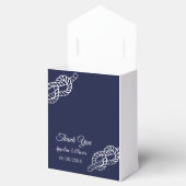 Tied The Knot Nautical Rope White & Navy Wedding フェイバーボックス (オープン)