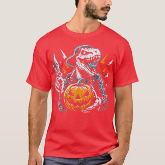 TieDiase恐竜ヒッピー恐竜ハロウィーン1 Tシャツ