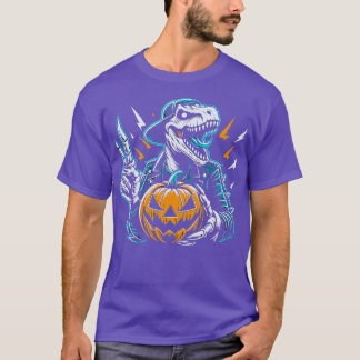 TieDiase恐竜ヒッピー恐竜ハロウィーン1 Tシャツ