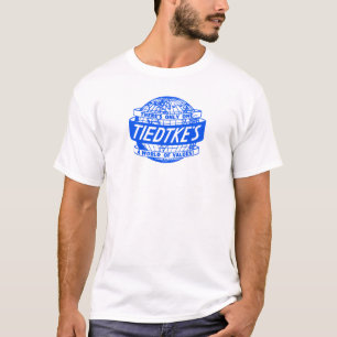 Tiedtkeのデパートのトレドオハイオ州の地球のロゴ Tシャツ