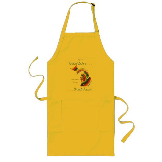 TieDyeのエプロン ロングエプロン (正面)