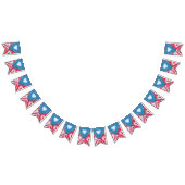 tiedyeのパーティーの旗布の旗のプエルトリコの旗 バンティングフラッグ (全)