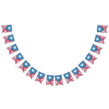 tiedyeのパーティーの旗布の旗のプエルトリコの旗