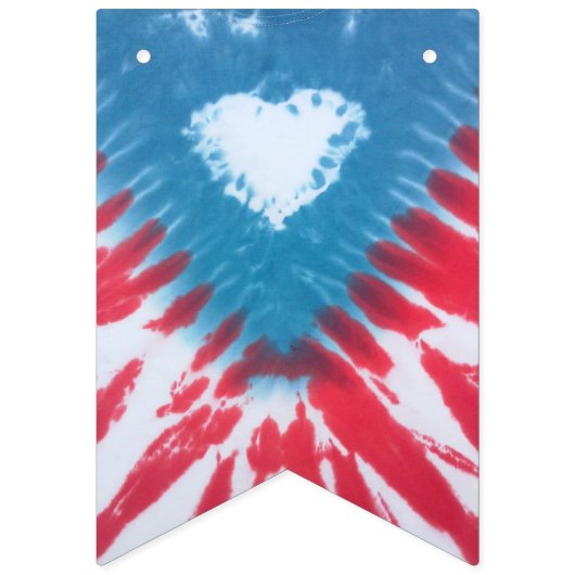 tiedyeのパーティーの旗布の旗のプエルトリコの旗 バンティングフラッグ (第3の旗)