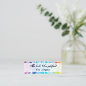 Tiedye Hippie Wavy Rainbowエフェクト スキニー名刺 (スタンド正面)