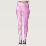 Tiedye Pink Spiral Hippie Tie Dye    レギンス<br><div class="desc">Pastel tie dye pattern design in pink and white color. Pink tiedye shibori hippie spiral design pattern  Leggings</div>