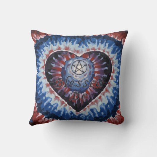 TieDyeHeart クッション (裏面)