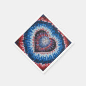 TieDyeHeart スタンダードカクテルナプキン (角)