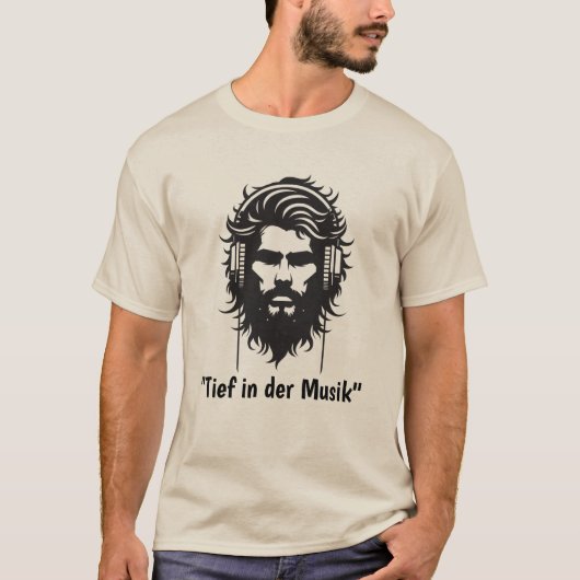 「Tief in der Musik」 Tシャツ (正面)