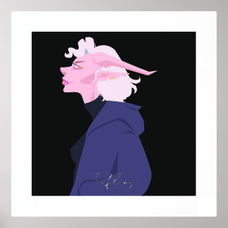Tiefling Character 箔ポスター