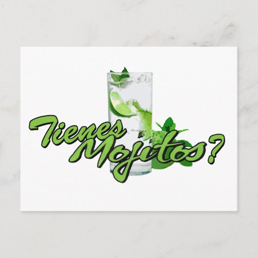 Tienes Mojitosか。 ポストカード (正面)
