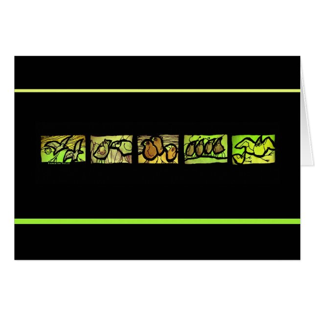 Tierce en Taille Vertカード (正面横)