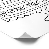 Tiered 結婚's Cake Coloringページ ポスター (角)