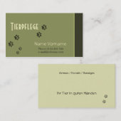 Tierpflege 名刺 (正面/裏面)