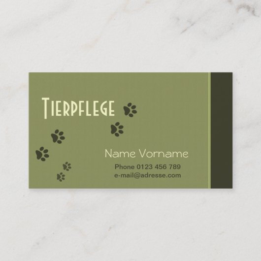 Tierpflege 名刺 (正面)