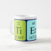 Tierra定期テーブル名mag コーヒーマグカップ (正面左)