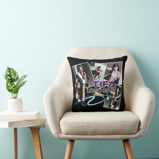 Tifa LockHeart Black Pillow クッション (椅子)