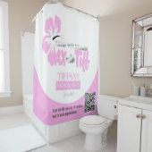 Tiffウィンドウ澄んデカール付きワックス シャワーカーテン (インサイチュ)