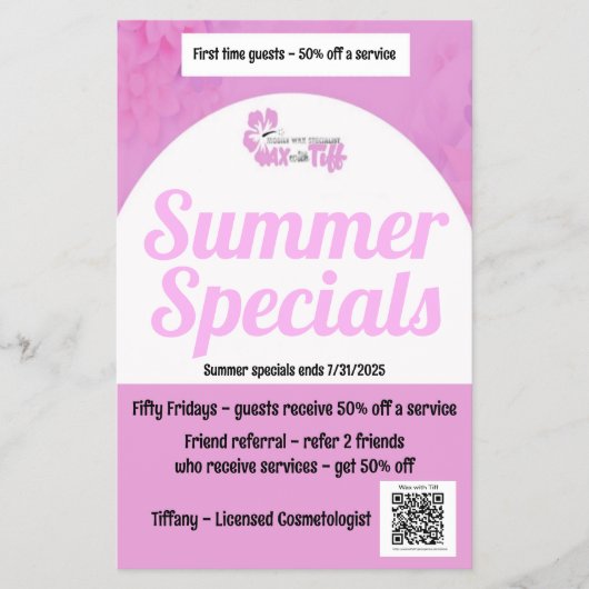 TIFFフライヤー付きワックス チラシ (正面)