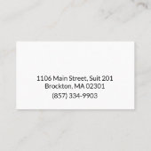 Tiff名刺のワックス 名刺 (裏面)