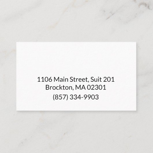 Tiff名刺のワックス 名刺 (裏面)