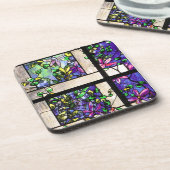 Tiffanyのステンドグラスのコルクのコースター コースター (左側)