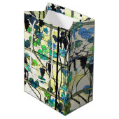 Tiffanyのステンドグラスのブドウ園のブドウのギフトバッグ ミディアムペーパーバッグ (正面アングル)