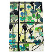 Tiffanyのステンドグラスのブドウ園のブドウのギフトバッグ ミディアムペーパーバッグ (裏面)