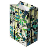 Tiffanyのステンドグラスのブドウ園のブドウのギフトバッグ ミディアムペーパーバッグ (裏面アングル)