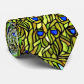 Tiffanyのステンドグラスの孔雀のタイ ネクタイ (ロール)