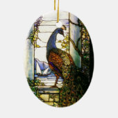 Tiffanyのステンドグラスの自然のオーナメント セラミックオーナメント (裏面)