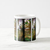 Tiffanyのステンドグラスの自然のマグ コーヒーマグカップ (正面右)