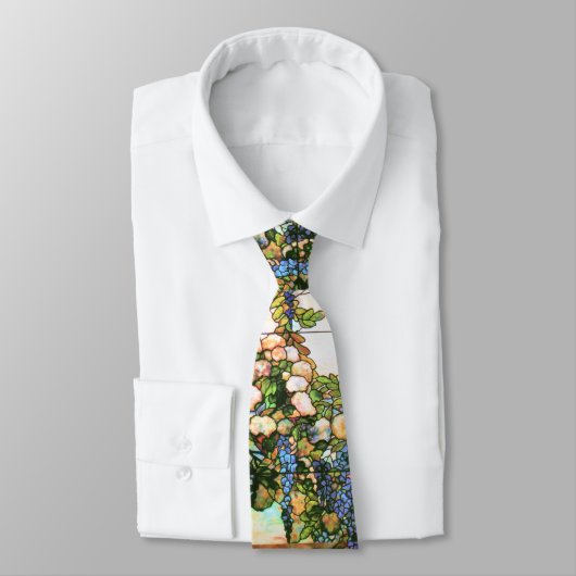 Tiffanyのステンドグラスの藤のタイ ネクタイ (タイ)