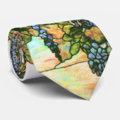 Tiffanyのステンドグラスの藤のタイ ネクタイ (ロール)