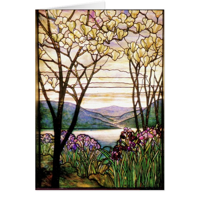 Tiffanyのステンドグラスカード (正面)