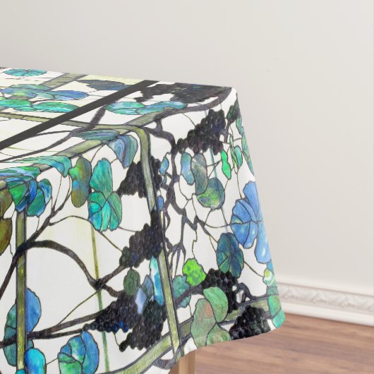 Tiffanyのブドウのブドウ園のステンドグラスのテーブルクロス テーブルクロス (インサイチュ)
