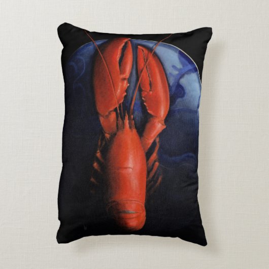 Tiffanyのプレートのロブスター アクセントクッション (裏面(縦))