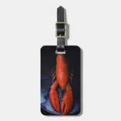 Tiffanyのプレートのロブスター ラゲッジタグ (正面縦)