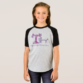 Tiffanyの女の子の名前及びTのモノグラムのワイシャツを意味すること Tシャツ (正面フル)