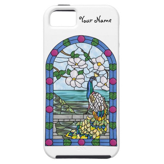 Tiffanyの孔雀のiPhone 5 Case-Mate iPhoneケース (裏面)