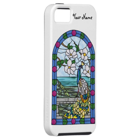 Tiffanyの孔雀のiPhone 5 Case-Mate iPhoneケース (裏面/右)