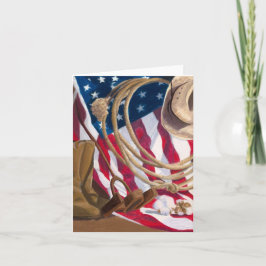 Tiffanyの小屋による伝統の西部のアメリカ人Notecard カード
